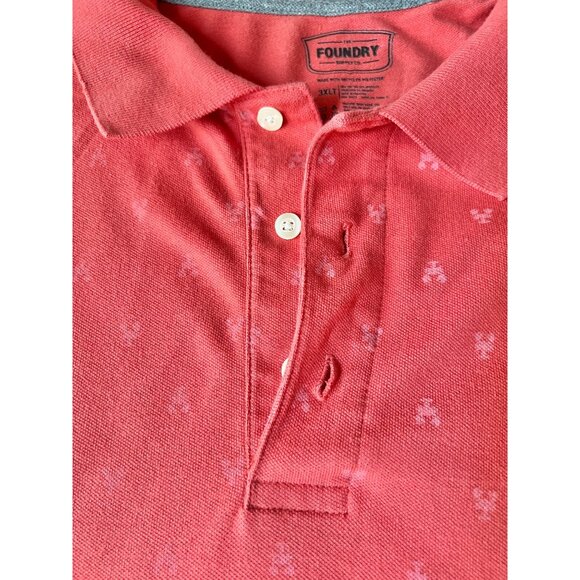 The Foundry Supply Co. Mens 3XLT Sport Shirt Salmon Cotton & Recycled Polyester - Picture 5 of 6